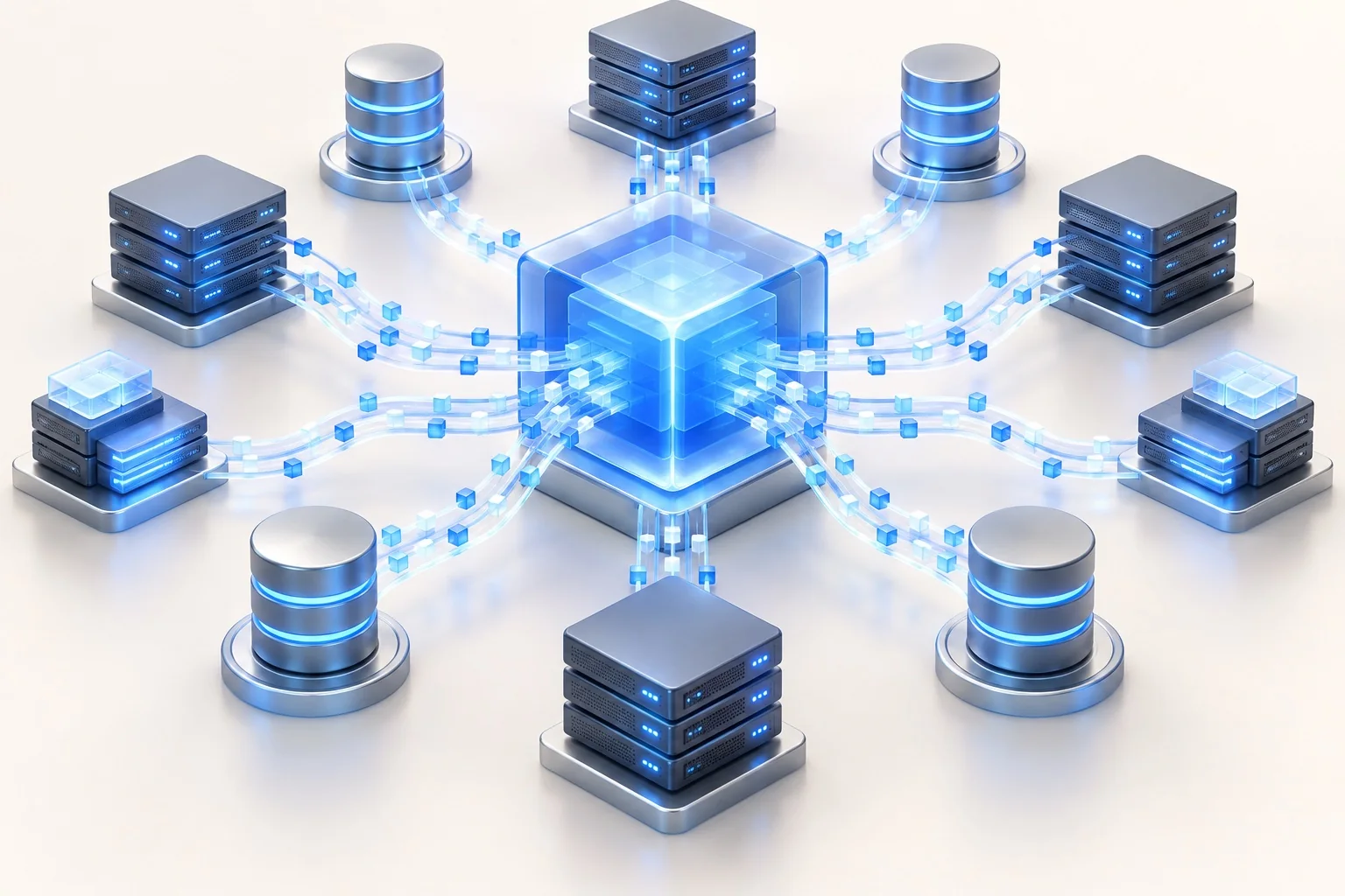 Illustration of an API gateway distributing traffic across reliable services